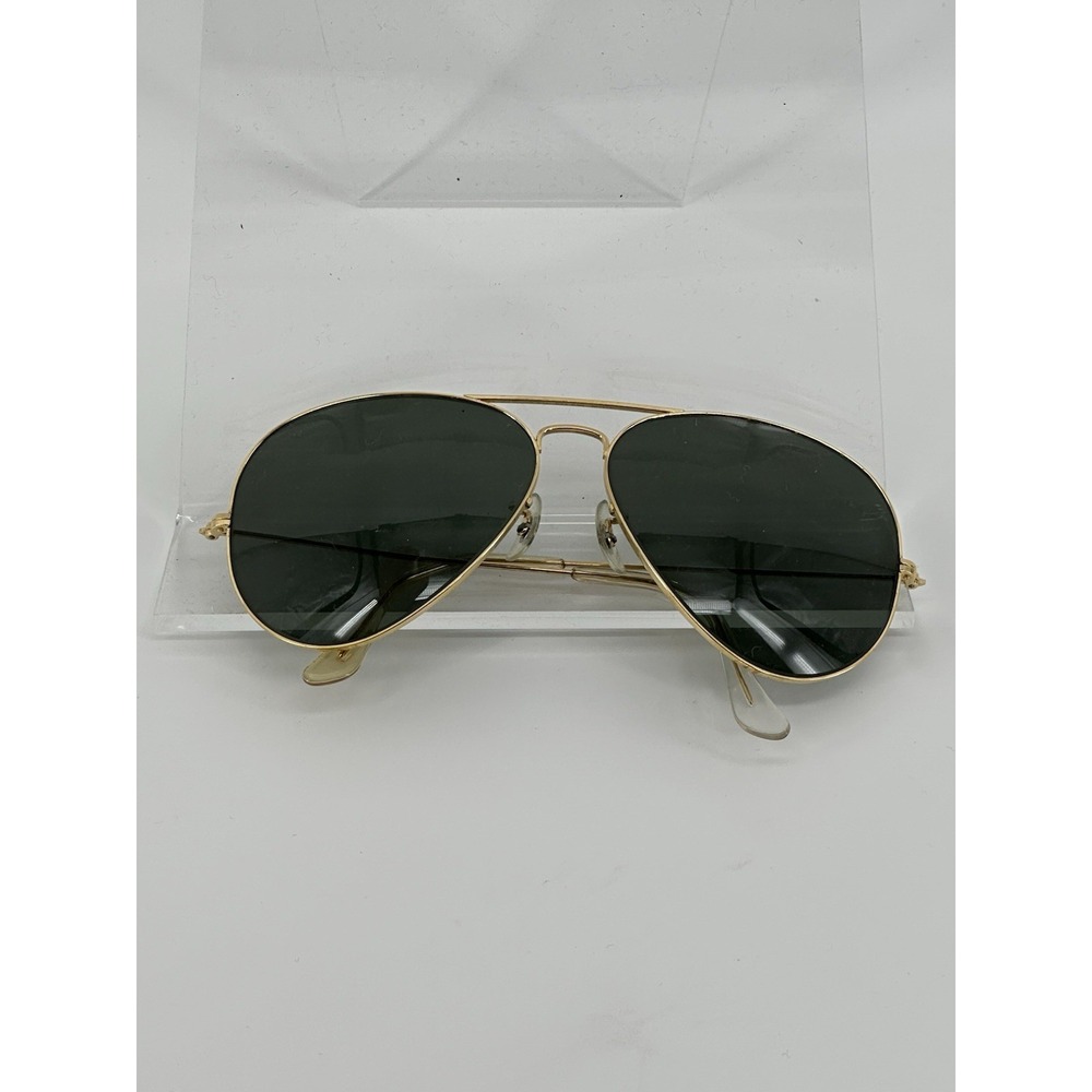 Aviator Glasses Black Lens Gold Metal Frame Sunglasses